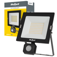 Halogen reflektor LED naświetlacz lampa 50W czujnik ruchu zmierzchu Rebel