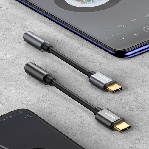Adapter audio Baseus L54 USB-C + mini jack 3,5mm (czarny) na Arena.pl