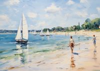 Plakat 70x50cm Życie na Brzegu