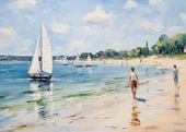 Plakat 70x50cm Życie na Brzegu