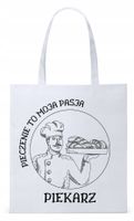 Dla Piekarza Prezent Torba Eco Biała Shopper Z Nadrukiem Ze Zdjęciem