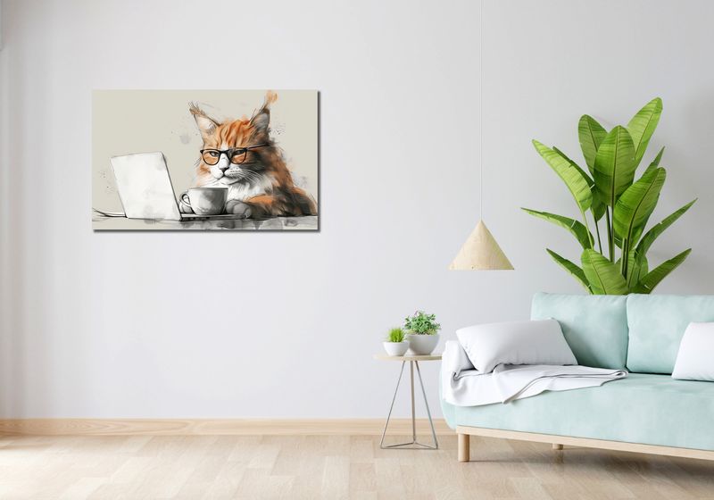 Obraz 100x60cm Nie przed Kawusią zdjęcie 2