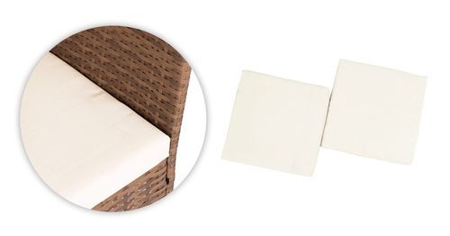 ZESTAW MEBLI OGRODOWYCH Z TECHNORATTANU ŁAWKA STÓŁ KRZESŁA BRĄZ MultiGarden na Arena.pl