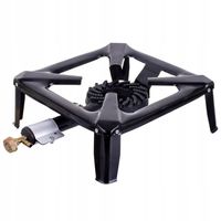 Taboret gazowy Kuchenka Turystyczna 30x30cm Palnik Żeliwny 7kW Propan Butan