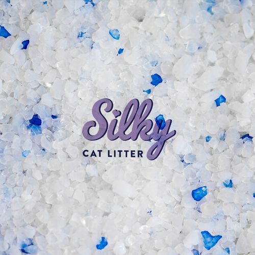 Żwirek silikonowy dla kota bezpyłowy SILKY 8X3,8l żwirek do kuwety na Arena.pl