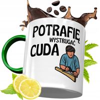 Kubek Zielony Dla Stolarza Na Urodziny Prezent Z Nadrukiem Ze Zdjęciem