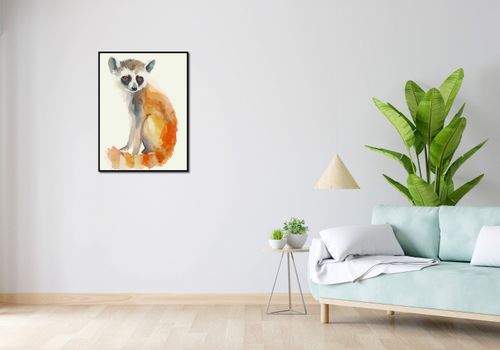 Plakat 60x80cm Lemurek na Arena.pl