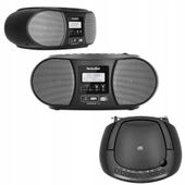 Radio sieciowe FM boombox DAB+ radioodtwarzacz CD USB Bluetooth minijack