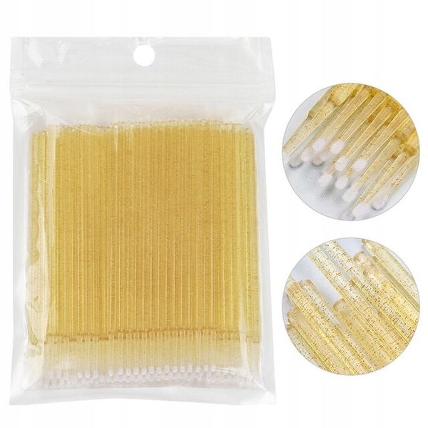 100x MIKRO APLIKATORY DO RZĘS BROKAT zdjęcie 5
