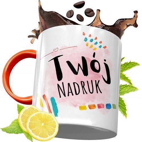 Kubek Pomarańczowy Dla Palacza Prezent Z Nadrukiem Ze Zdjęciem na Arena.pl