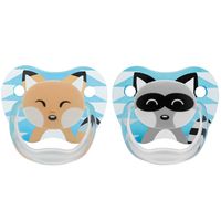 DR BROWN'S Smoczek PreVent 0-6 miesięcy kolekcja zwierzęta 2-pak kolor niebieski