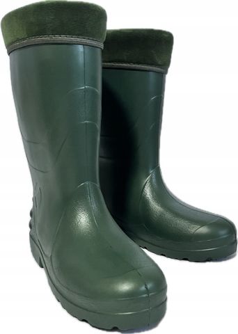 Kalosze damskie ocieplane gumowce lekkie wkładka piankowe gumiaki na Arena.pl