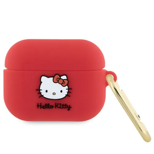 Etui Hello Kitty Silicone 3D Kitty Head na AirPods Pro - fuksjowe na Arena.pl