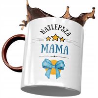 Kubek Bordowy Dla Mamy Matki Na Dzień Mamy Z Nadrukiem Ze Zdjęciem