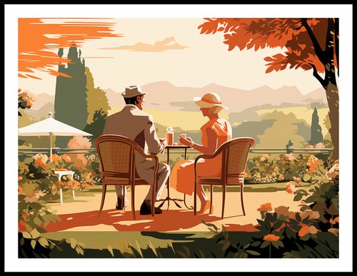 Plakat 80x60cm Retro Randka na Arena.pl