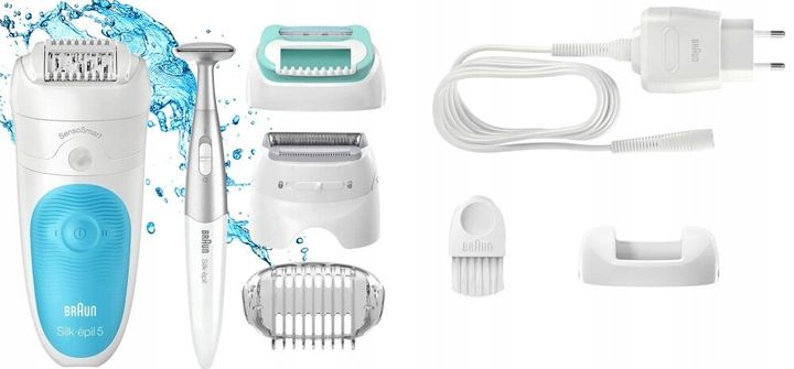 Depilator Damski Braun Silk-épil 5 5-810 na mokro na sucho GOLARKA TRYMER zdjęcie 3