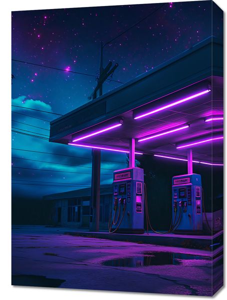 Obraz 50x70cm Moc Neonowej Nocy zdjęcie 1