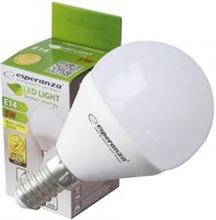 ŻARÓWKA LED G45 E14 5W = 40w CIEPŁY BIAŁY BAŃKA MLECZNA ENERGOOSZCZĘDNA