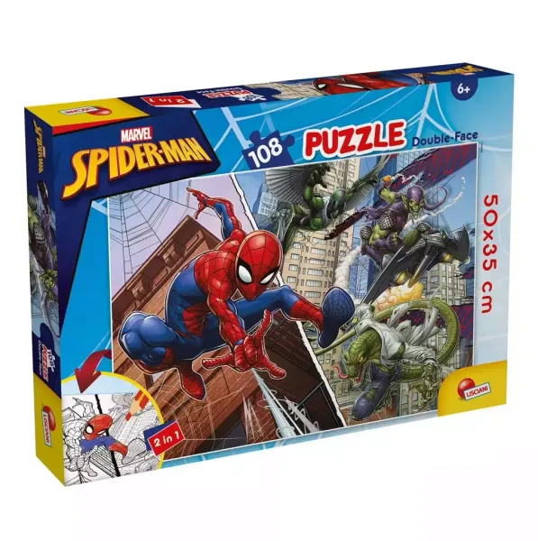 Puzzle dwustronne 108 Marvel Spiderman zdjęcie 1
