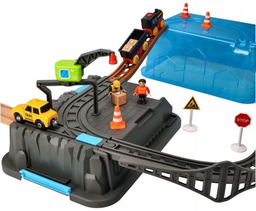 Woodyland Kolejka z elektryczną lokomotywą Zestaw ZESTAW KOLEJKOWY KOPALNIA na Arena.pl