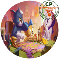 Opłatek na tort Tom i Jerry