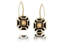 kolczyki z krzyżem maltańskim z kolekcji maltese (p23/jes/31au)