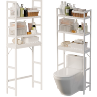 PÓŁKA NAD TOALETĘ WYSOKI REGAŁ STOJAK ŁAZIENKOWY NAD WC PRALKĘ 3 POZIOMOWY