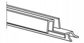 Radaway 007-106800300 Uszczelka pozioma drzwi IDEA