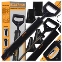 Wyciskacz Mas Budowlany Pompka Cement Zaprawa Tynk 4 Dysze Profesjonalny