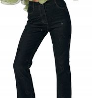 Cras PEARLY - Jeansy z prostą nogawką - wyblakła czerń 38