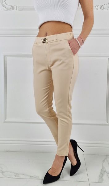 #ELEGANCKIE DAMSKIE SPODNIE - GUMKA 7/8 - FREESIA# zdjęcie 8