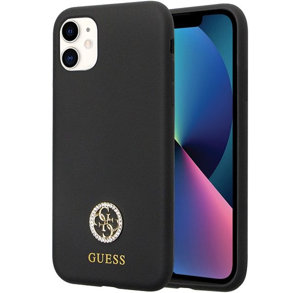 Etui Guess do iPhone 11, iPhone XS, Czarny zdjęcie 1
