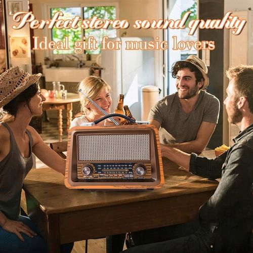 RETRO RADIO SIECIOWO BATRYJNE PRZENOŚNE BLUETOOTH AKUMULATOROWE FM AM na Arena.pl