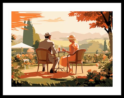 Plakat 40x30cm Retro Randka na Arena.pl