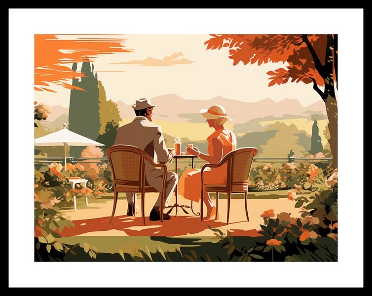 Plakat 40x30cm Retro Randka zdjęcie 3