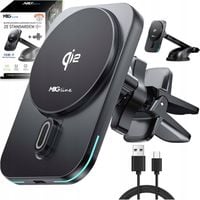 UCHWYT SAMOCHODOWY NA TELEFON MagSafe QI2 ŁADOWARKA BEZPRZEWODOWA do iPhone