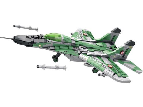 DLA DZIECI ZESTAW KLOCKI  SAMOLOT MYŚLIWSKI na Arena.pl