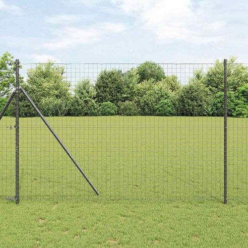 Słupek ogrodzeniowy. 26 pcs Szary 3.2 x 3.2 x 210 cm Stal na Arena.pl