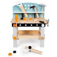 WARSZTAT DREWNIANY ECOTOYS 38 ELEMENTÓW DLA DZIECI OD 3 LAT