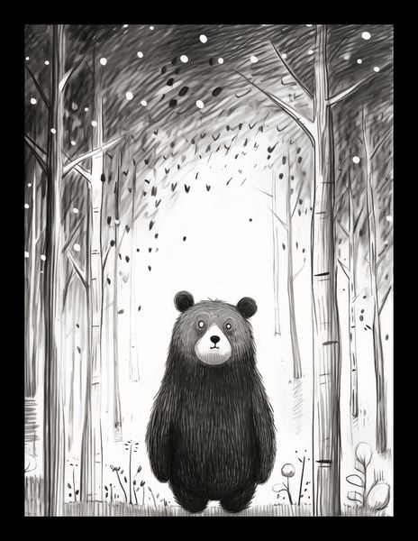 Plakat 15x20cm Ciekawski Miś zdjęcie 2