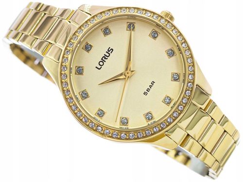 DAMSKI ZEGAREK LORUS RG284RX9 ZŁOTY NA BRANSOLECIE ELEGANCKI 50M na Arena.pl