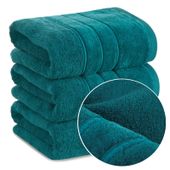 Ręcznik kąpielowy miękki puszysty gram. 500 GSM 70x140 SIBEL turkusowy