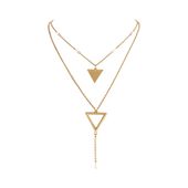 warstwowy naszyjnik z agatami by klaudia nieścior (c25/kn/05au)