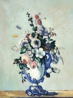 Plakat 60x80cm Rococo Vase, Paul Cezanne Vintage do Salonu