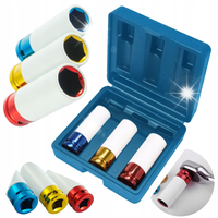 NASADKI 17,19,21mm do kluczy DO FELG ALUMINIOWYCH alufelg kół 3 szt.