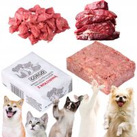 Karma dla psa mokra mięso mrożone surowe wołowina drób witaminy BARF 10kg