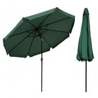 PARASOL OGRODOWY MULTIGARDEN KORBOWY ZIELONY 300 CM POLIESTER