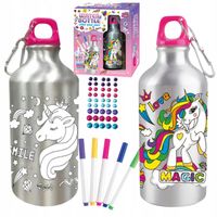 BUTELKA DO OZDABIANIA 45 diamentów JEDNOROŻEC DIY