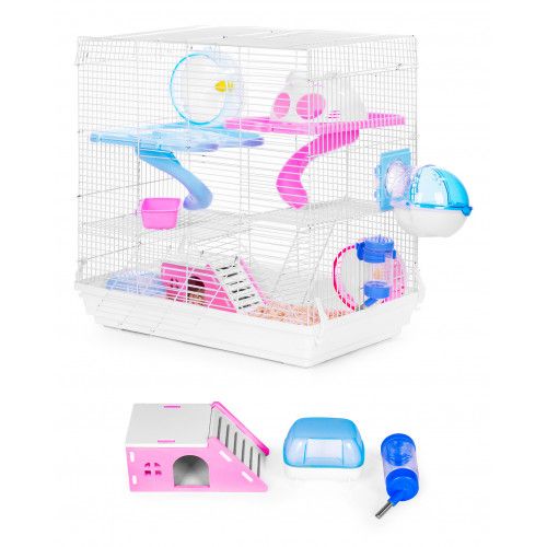 KLATKA DLA GRYZONI PETSI 4 PIĘTRA Z AKCESORIAMI I ZJEŻDŻALNIAMI na Arena.pl