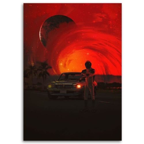 Deco Panel, Astronauta i samochód 50x70 na Arena.pl